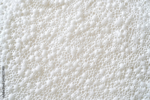 White foam texture creating an abstract pattern, perfect for backgrounds and design projects requiring a clean and modern aesthetic © Enigma