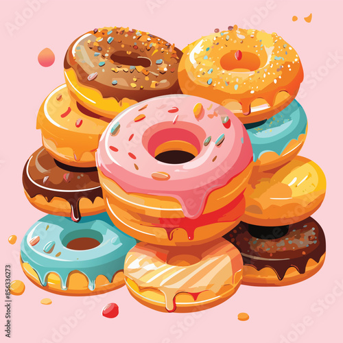 stack of donuts