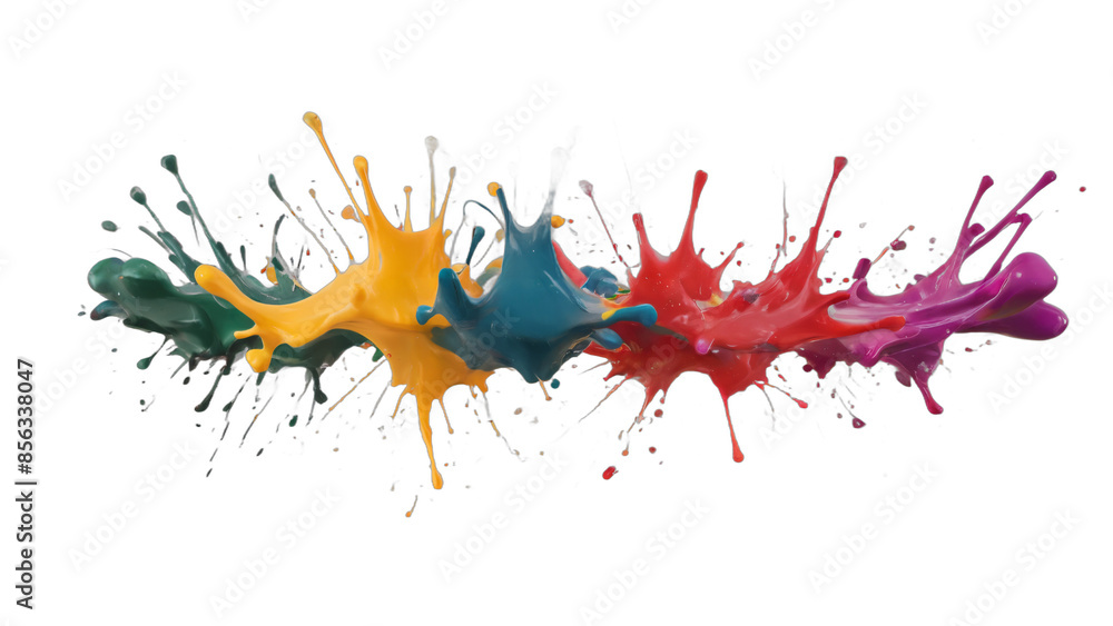 paint splashes isolated on white background , transparent png image paint splashes isolated on white background , transparent png image