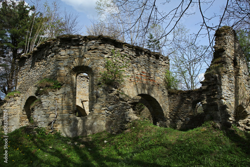 Fototapeta Naklejka Na Ścianę i Meble -  Ruins of Orthodox church in Berezka, Poland 