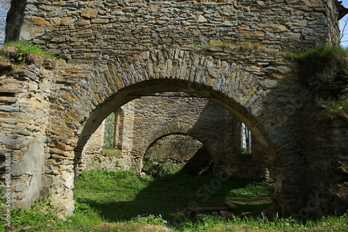Fototapeta Naklejka Na Ścianę i Meble -  Ruins of Orthodox church in Berezka, Poland 