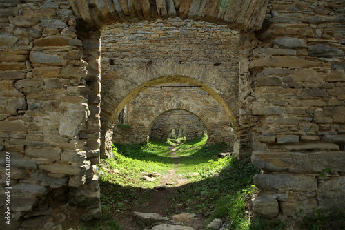 Fototapeta Naklejka Na Ścianę i Meble -  Ruins of Orthodox church in Berezka, Poland 