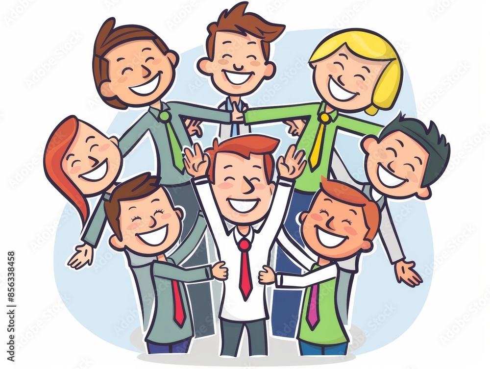 Celebrating Business Team in Unity Huddle at Workplace Office Meeting - Diversity and Success Concept Image. Celebrating Business Team in Unity Huddle at Workplace Office Meeting - Diversity and Success Concept Image.