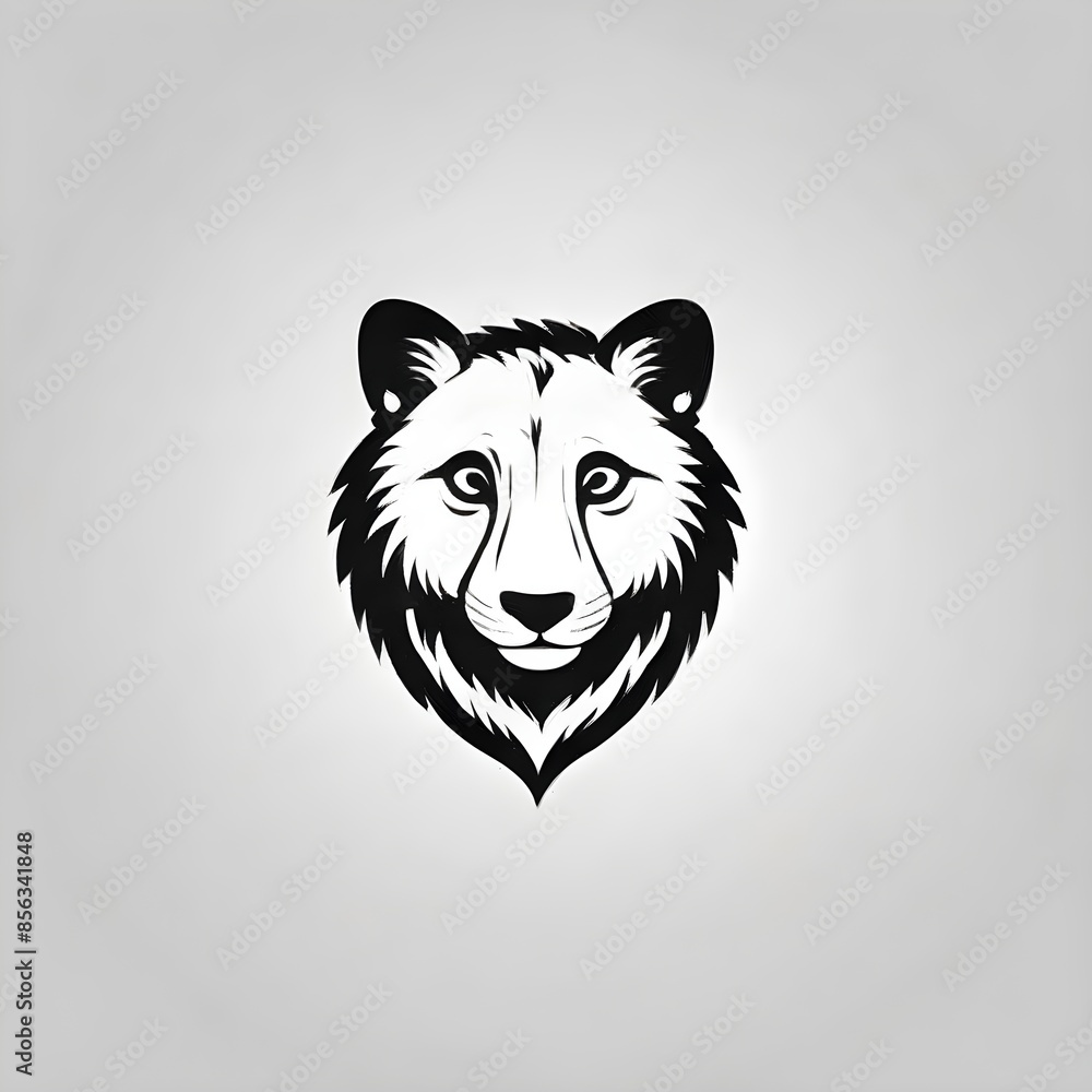 Obraz premium bear head vector
