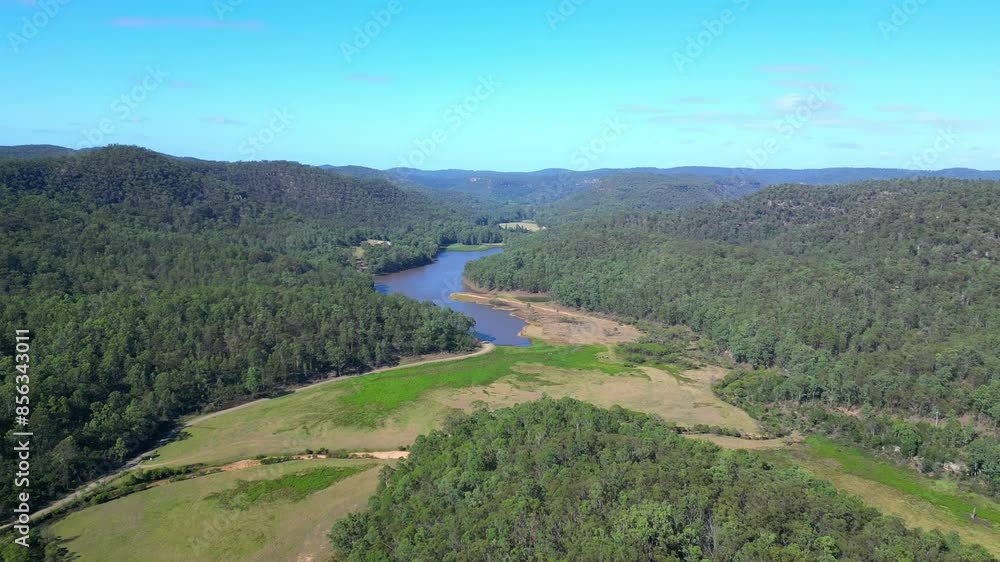 Expansive water catchment areas of the Great Dividing Range in NSW. Aerial drone footage. Expansive water catchment areas of the Great Dividing Range in NSW. Aerial drone footage.