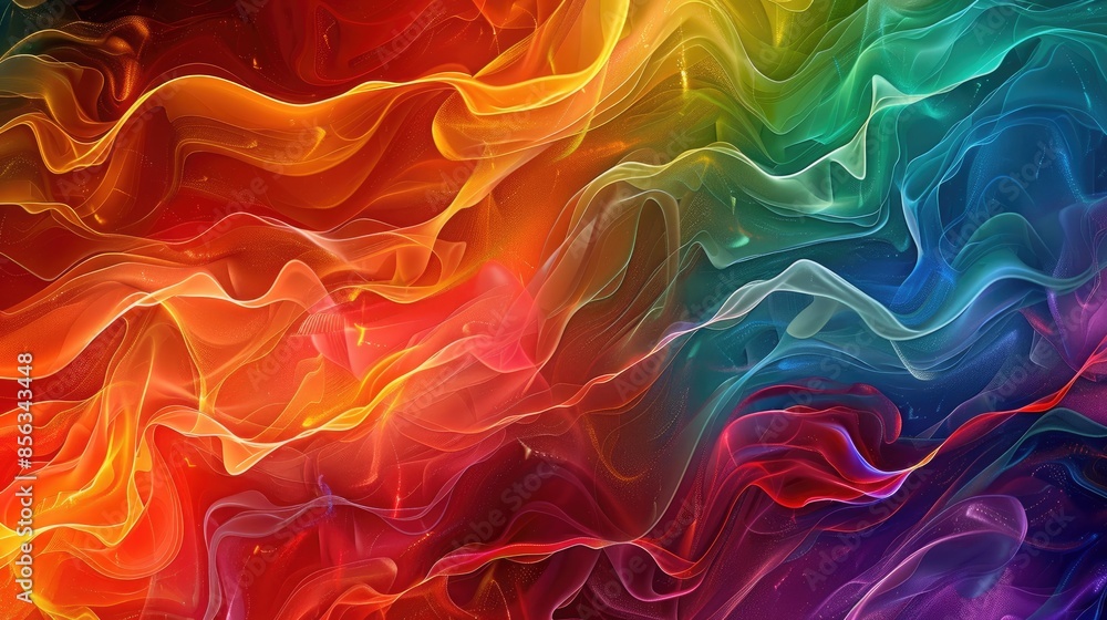 Colorful Abstract Wavy Texture in Digital Art Colorful Abstract Wavy Texture in Digital Art