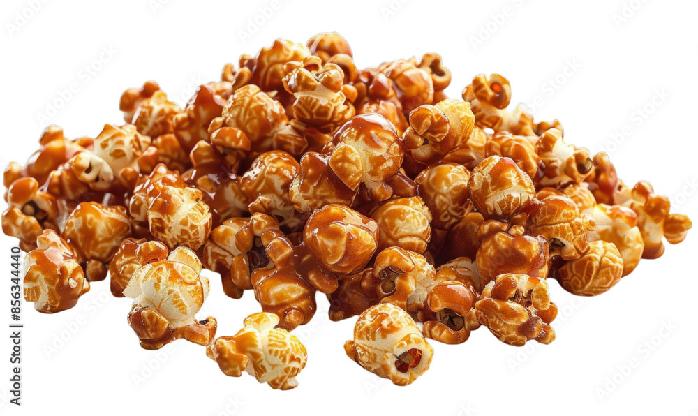 Tasty Caramel Popcorn Pile on Transparent Background for Snacking, Digital Design, Poster Print Use Tasty Caramel Popcorn Pile on Transparent Background for Snacking, Digital Design, Poster Print Use
