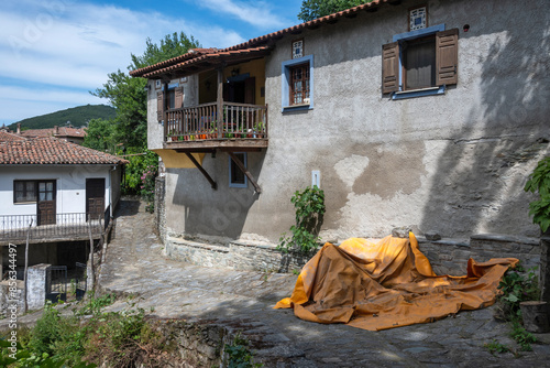 The historical Village of Ampelakia, Larissa, Thessaly, Greece photo