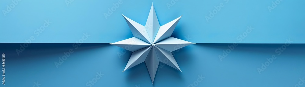 paper star Illustration of a folded paper star paper star Illustration of a folded paper star