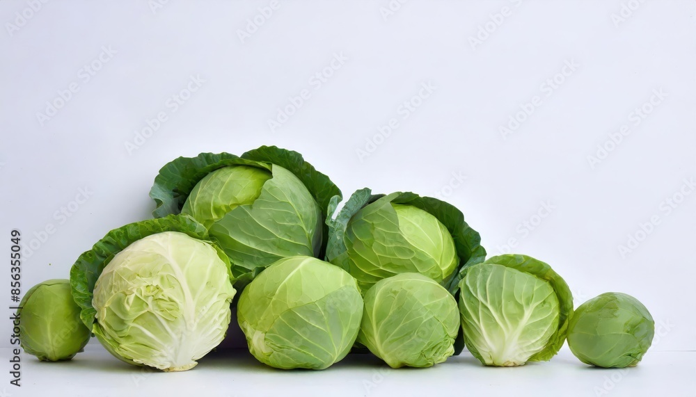 Cabbage isolated on white background Cabbage isolated on white background