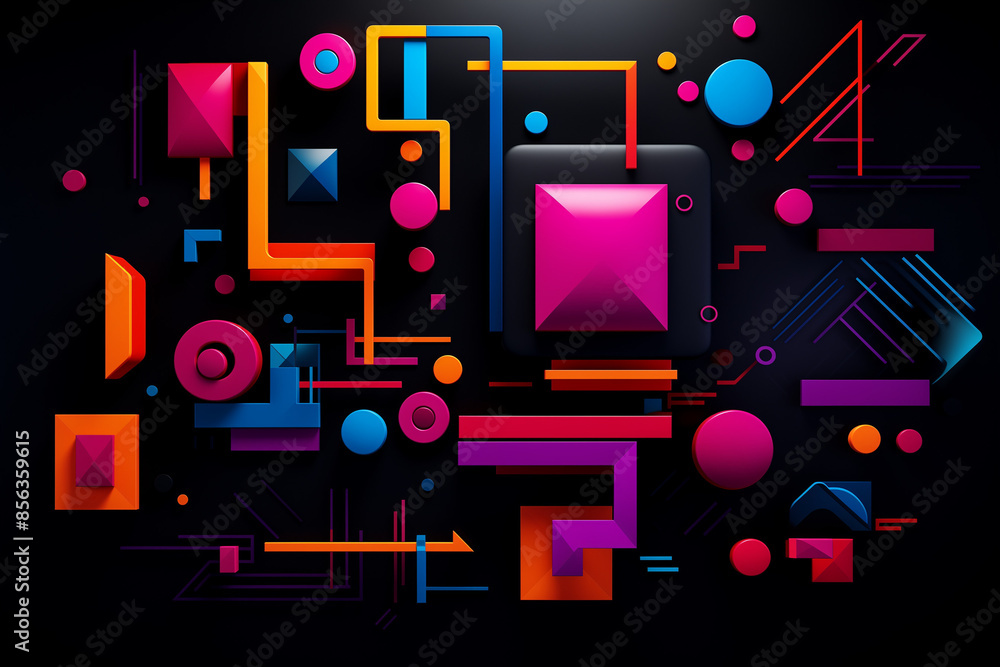 Abstract Neon Fluid Patterns Abstract Neon Fluid Patterns