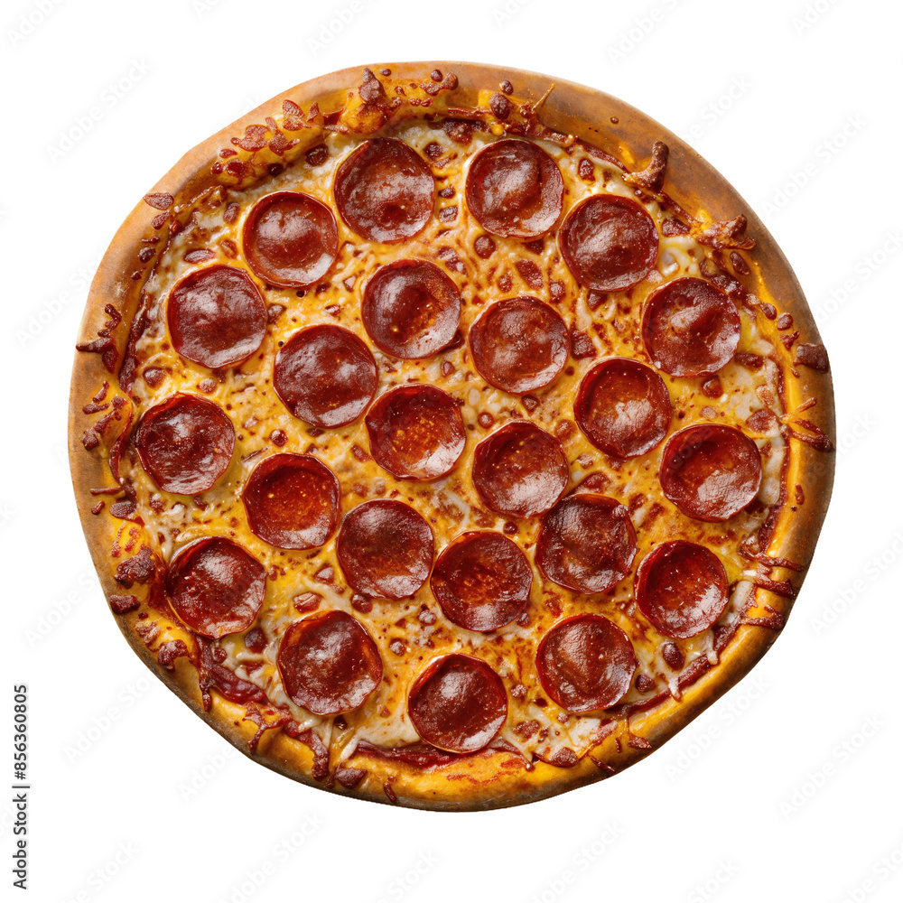 Pepperoni Pizza, PNG, isolated on transparent background. Pepperoni Pizza, PNG, isolated on transparent background.