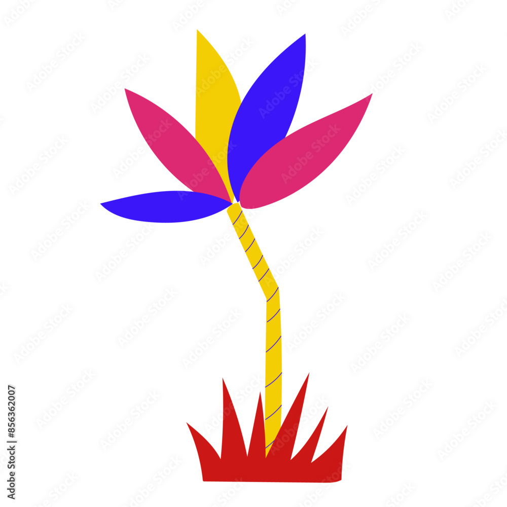 Planta Colorida Boi Bumba Brasil