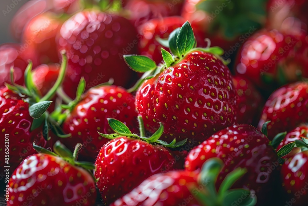 heap of strawberries, close-up, fruit background heap of strawberries, close-up, fruit background