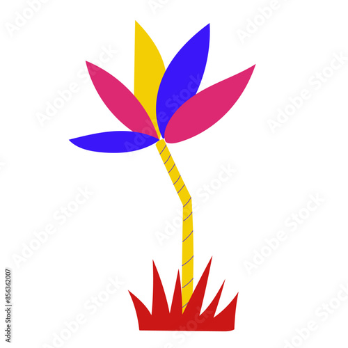 Planta Colorida Boi Bumba Brasil