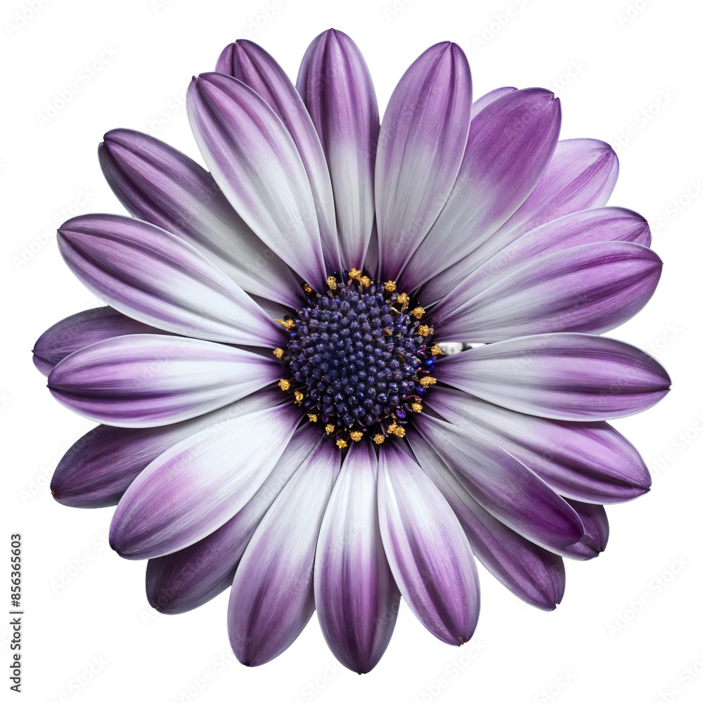 Purple Daisy Flower on Transparent Background. Purple Daisy Flower on Transparent Background.