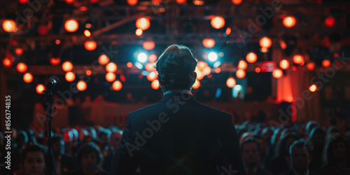 Wallpaper Mural Rear view of speaker addressing conference audience Torontodigital.ca