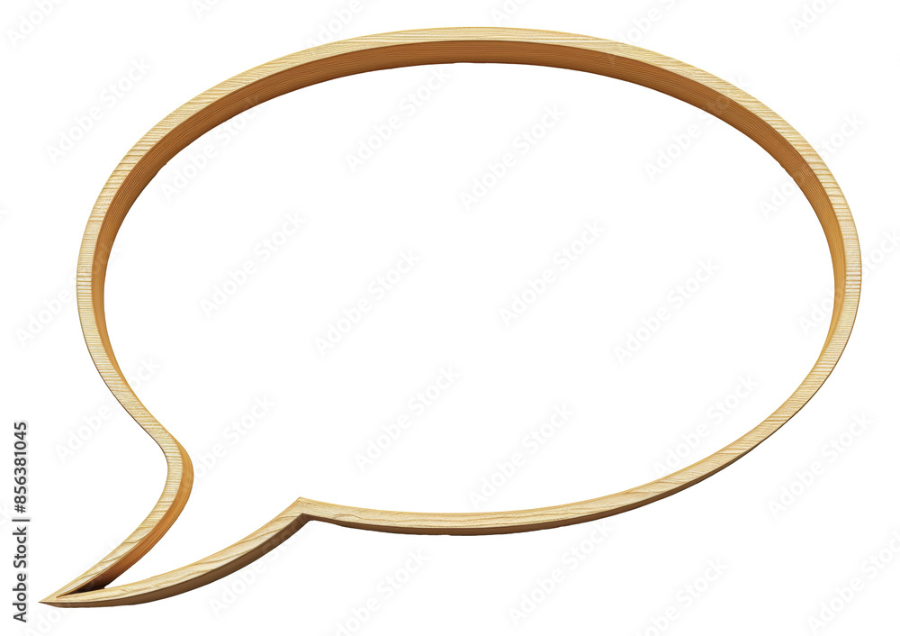 Wooden speech bubble frame png isolated on transparent background Wooden speech bubble frame png isolated on transparent background