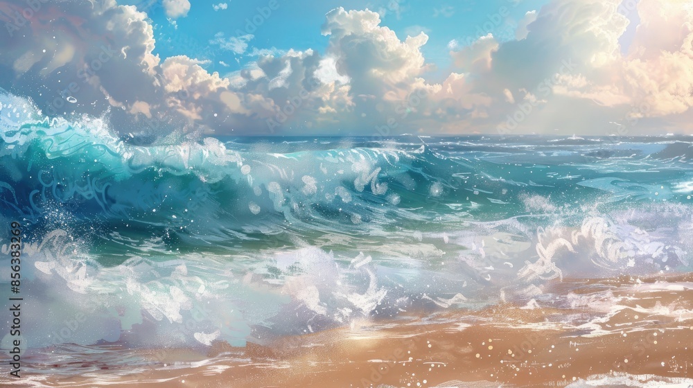 Fototapeta premium Soft Breeze by the Shore