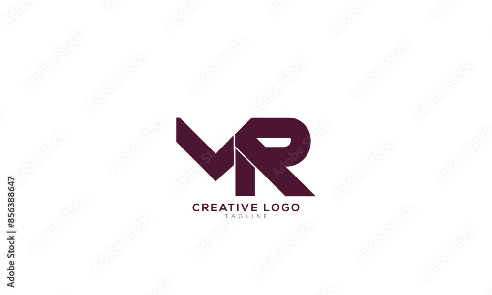 MR Abstract initial monogram letter alphabet logo design MR Abstract initial monogram letter alphabet logo design