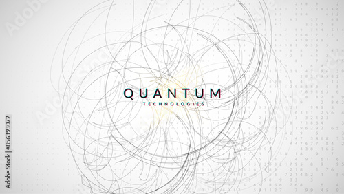 Quantum Background. Deep learning: intelligence of the future. Cloud of dots for software automation. Analytical patterns for global energy. Innovate Background.