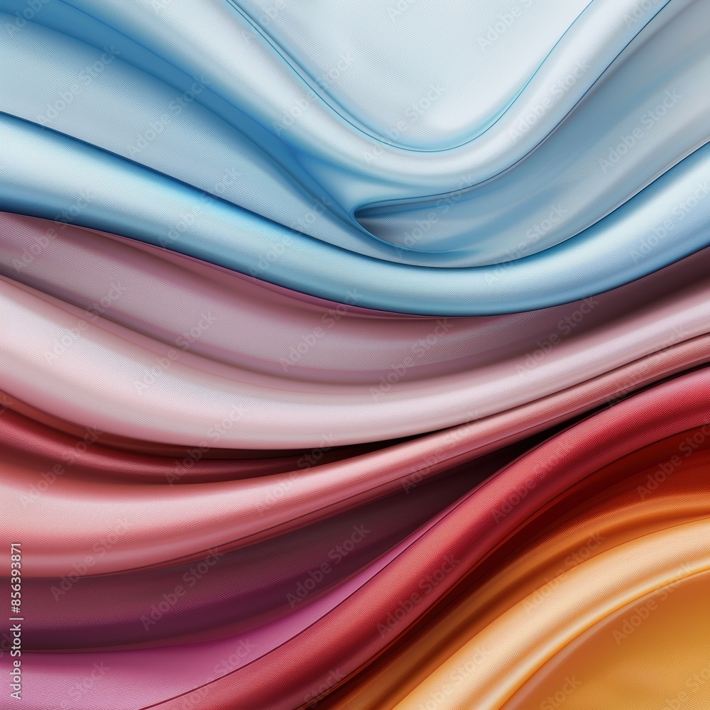 Obraz premium colorful abstract fabric waves background