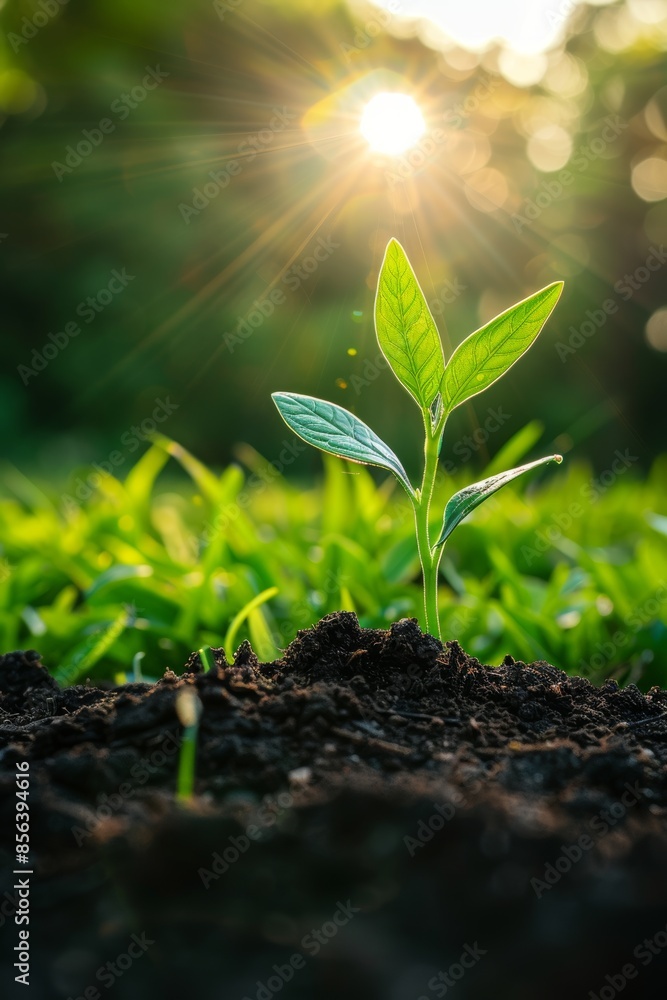 Growing seeds in the ground. Concept of agriculture and farming. New life concept. Growing seeds in the ground. Concept of agriculture and farming. New life concept.