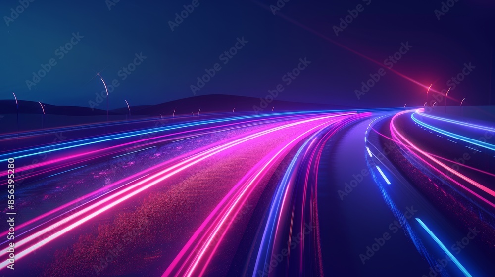 An abstract glowing line on a dark background depicts the modern digital era's fast, high-capacity data transmission enabled by optical fiber technology. An abstract glowing line on a dark background depicts the modern digital era's fast, high-capacity data transmission enabled by optical fiber technology.