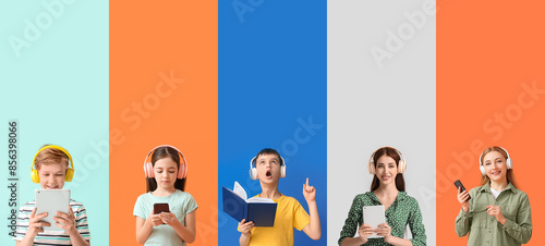 Collage of people listening...