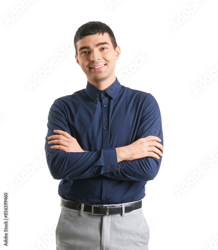 Business consultant on whit...