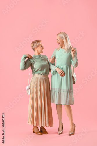 Mature women in stylish clo...