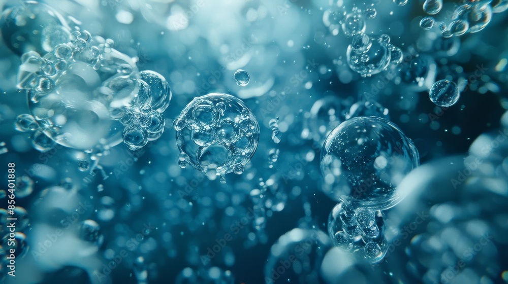 Translucent hydrogen atoms are suspended inside advanced seawater hydrogen extraction equipment, showcasing various technological applications related to hydrogen energy, such as hydrogen-powered cars Translucent hydrogen atoms are suspended inside advanced seawater hydrogen extraction equipment, showcasing various technological applications related to hydrogen energy, such as hydrogen-powered cars