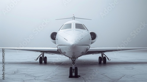 An image of a private jet represented by a 3D render