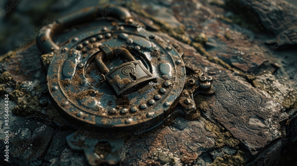 Affection for message and ancient lock Affection for message and ancient lock