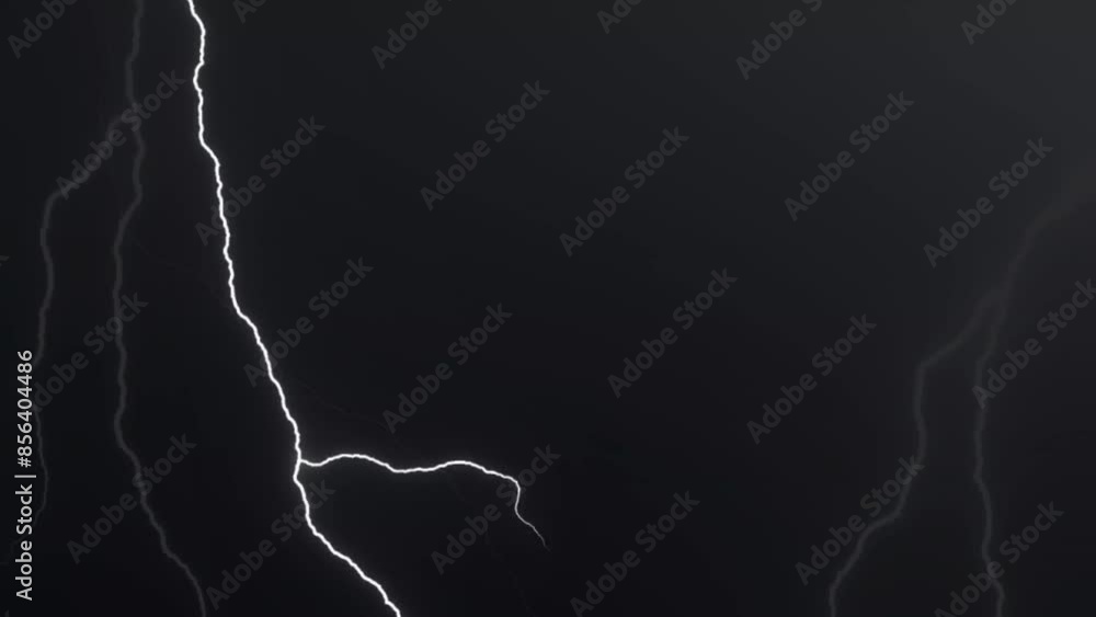 Sky lighting overly video effect Black background screen overlay 4k video effect at night sky light thunder storm light, overly  