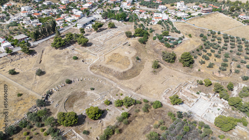 Eleusis, Isthmia, Corinth, Greece. Roman Baths in Isthmi, amazing mosaics! photo