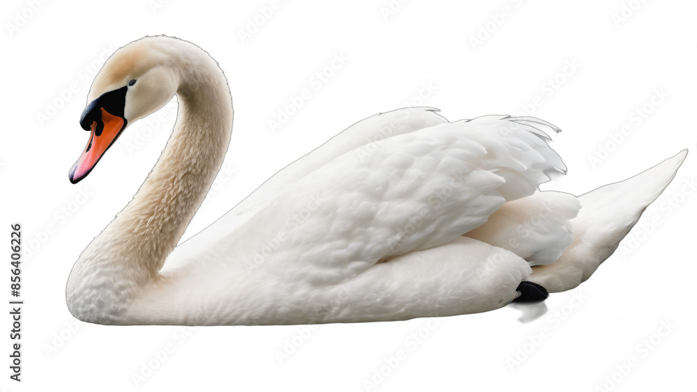 swan isolated on white background , transparent png image swan isolated on white background , transparent png image