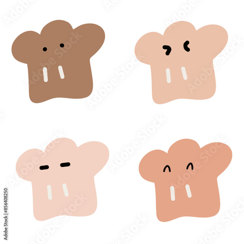 Cute Cartoon Chef Hat Vector Illustration | Minimalist Style