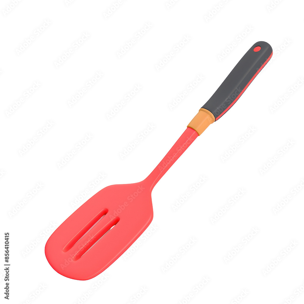 A high-quality red silicone spatula with a black handle, perfect for non-stick cookware and versatile kitchen use. A high-quality red silicone spatula with a black handle, perfect for non-stick cookware and versatile kitchen use.