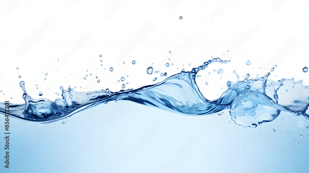Water splashing above white background Water splashing above white background