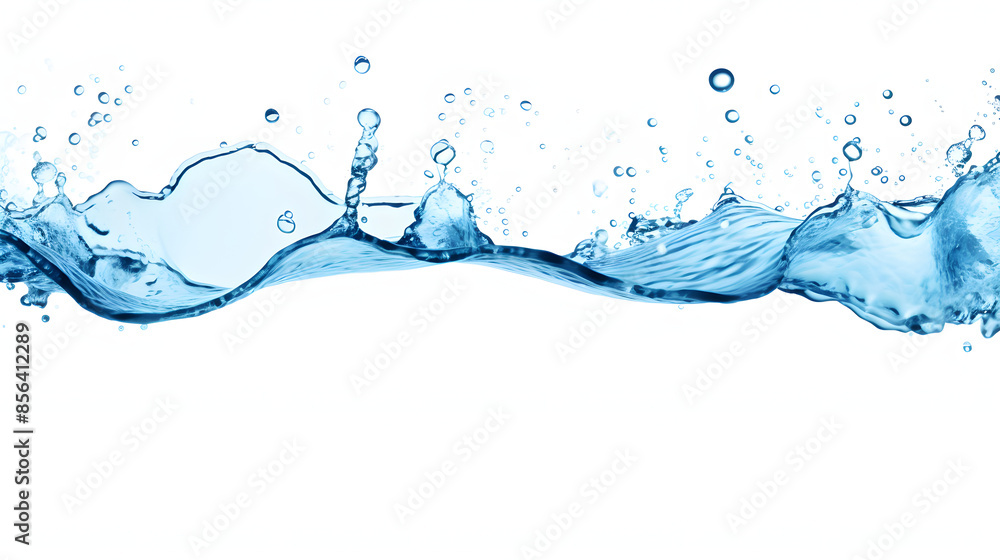 Water splashing above white background Water splashing above white background