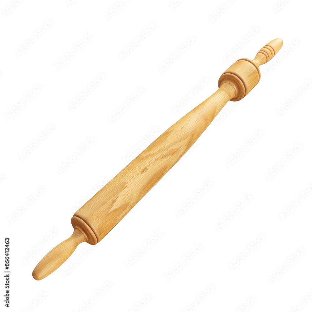 Handcrafted wooden rolling pin for baking and cooking. Perfect kitchen tool for rolling dough. Ideal for chefs and home cooks. Handcrafted wooden rolling pin for baking and cooking. Perfect kitchen tool for rolling dough. Ideal for chefs and home cooks.