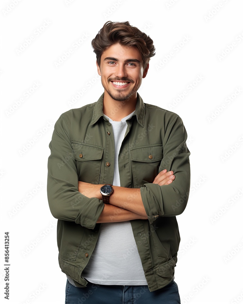 Portrait of a Smiling Man with Crossed Arms Portrait of a Smiling Man with Crossed Arms