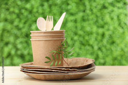 Eco tableware with plant br...