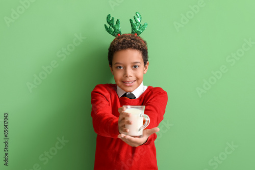 Little African-American boy...
