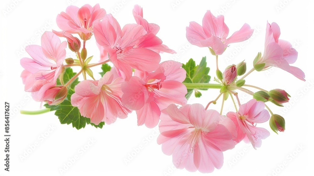 Beautiful Pink Geranium Flowers Generative AI Beautiful Pink Geranium Flowers Generative AI