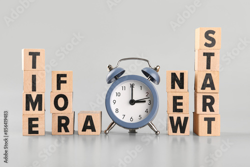 Cubes with text TIME FOR A ...