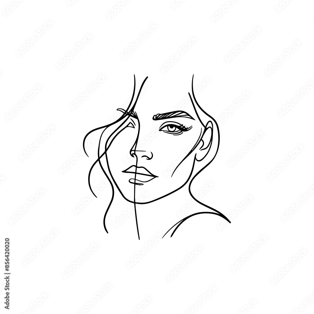art skecth drawing of face human woman illustration background vector art skecth drawing of face human woman illustration background vector