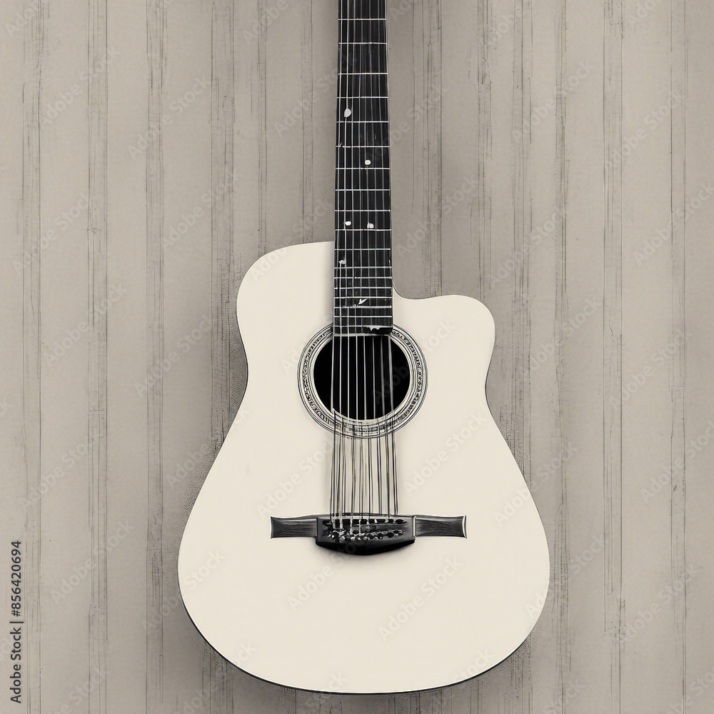 Fototapeta premium guitar illustration background