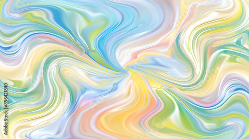 Abstract Pastel Fluid Swirls Background